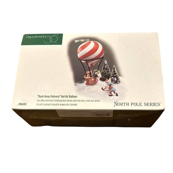 Department 56 North Pole - ‎ Dash Away Delivery Hot Air Balloon - Vintage 1998 - Picture 9 of 12